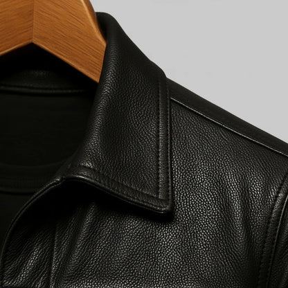 Beckett leather jacket in black