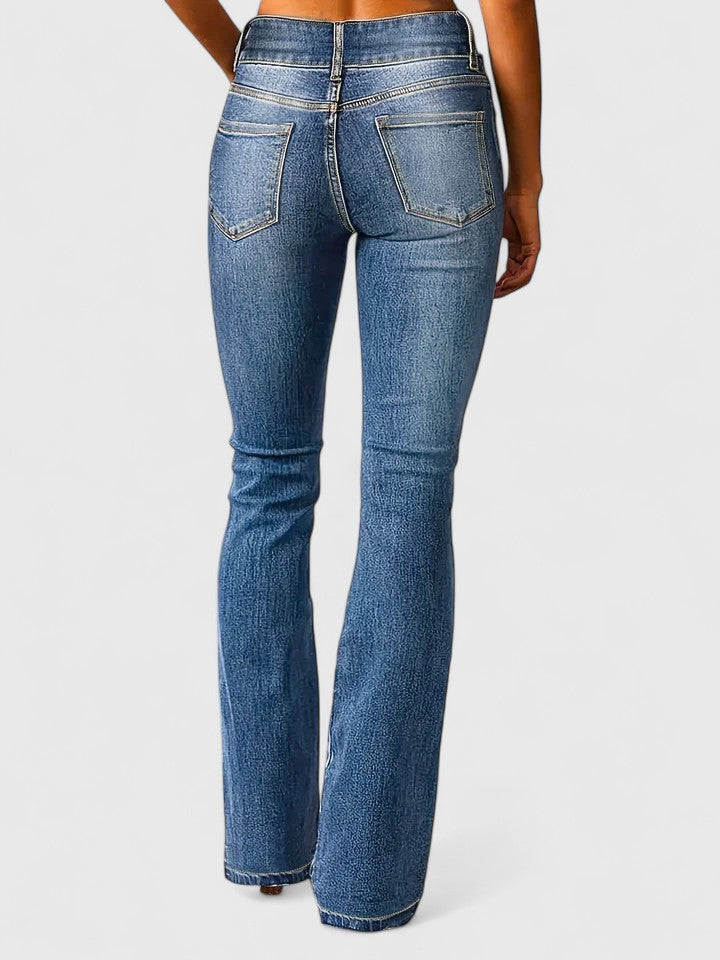 Women's trousers in navy blue