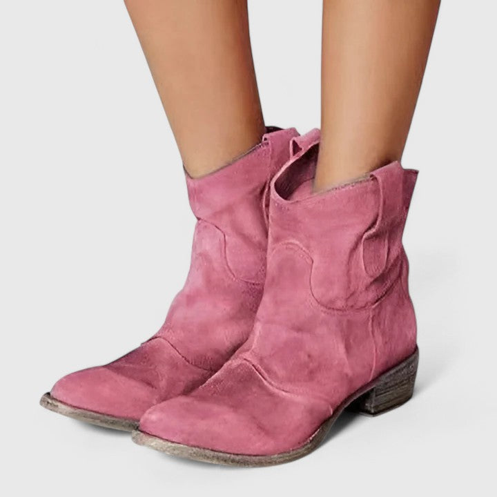 Women's ankle boots in pink