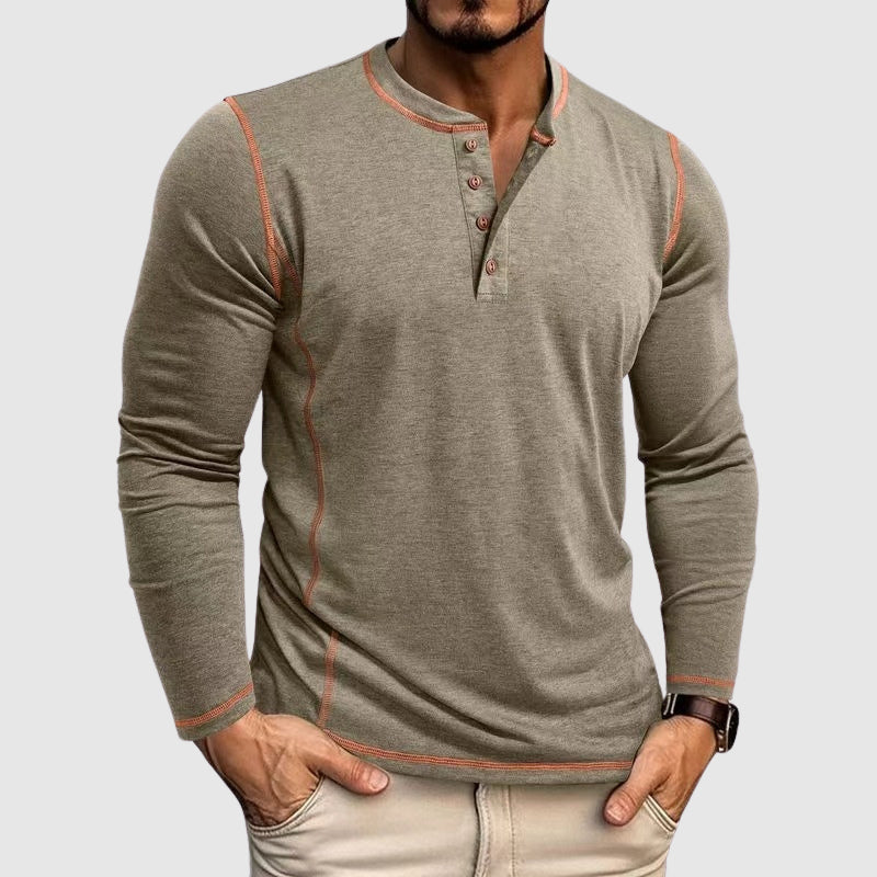 Men's beige soft cotton blend casual shirt with relaxed comfort fit