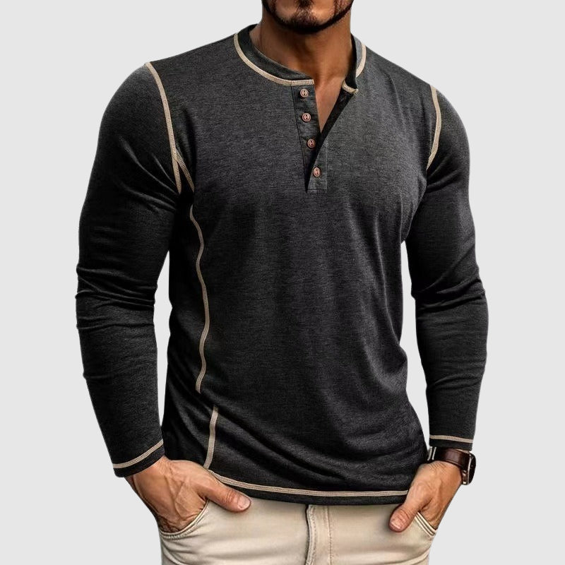 Men's beige soft cotton blend casual shirt with relaxed comfort fit