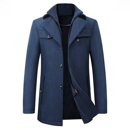 Men's tailored wool coat
