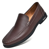 Theo | Men's Leather Dress Loafers Slip-On Shoes