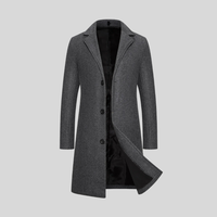 Anneliese | Wrap-Front Notch-Lapel Longline Coat with Set-In Pockets