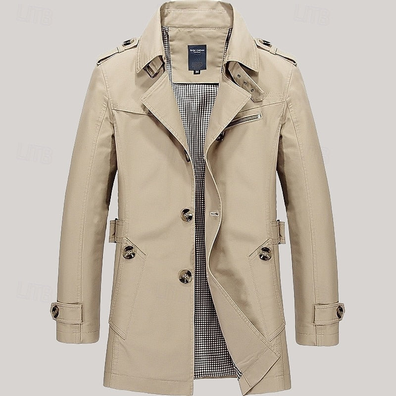 Refined Single-Breasted Trench Coat – view 2