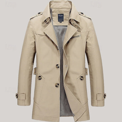 Refined Single-Breasted Trench Coat – view 2