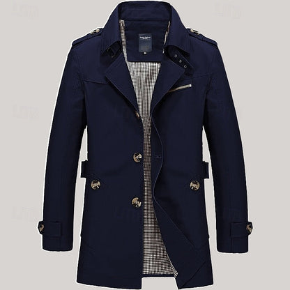 Refined Single-Breasted Trench Coat – view 4
