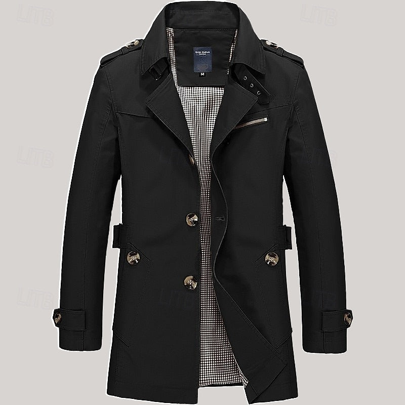 Refined Single-Breasted Trench Coat – view 6