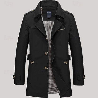 Refined Single-Breasted Trench Coat – view 6