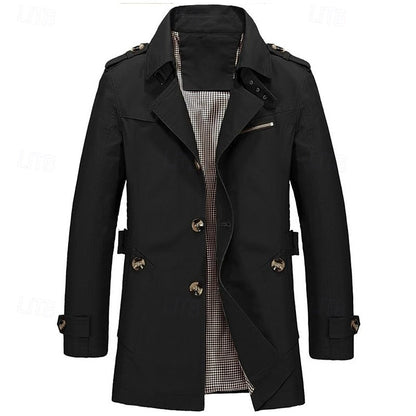 Refined Single-Breasted Trench Coat – view 7