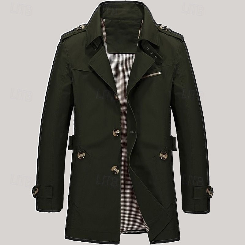 Refined Single-Breasted Trench Coat – view 8