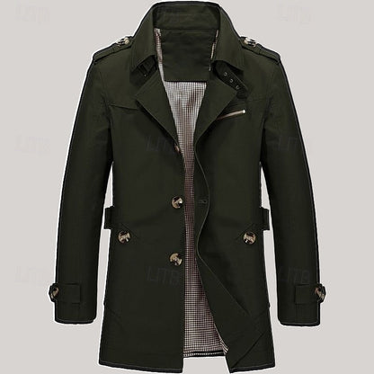 Refined Single-Breasted Trench Coat – view 8