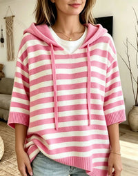 Rowan | Women's Striped Hooded Sweater for Fall