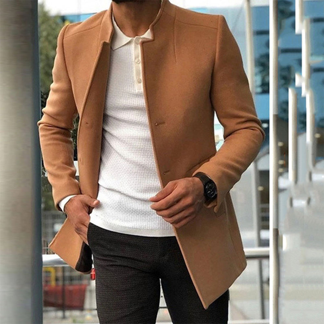Men's lightweight windbreaker jacket in khaki