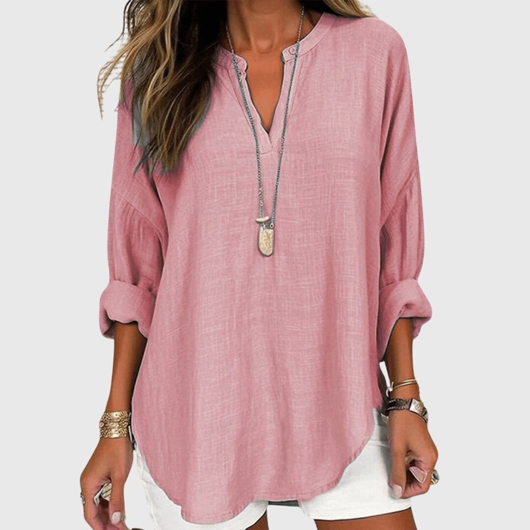Lila | Beach Shirt Long Sleeve Relaxed Fit Flowy 3