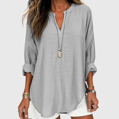 Lila | Beach Shirt Long Sleeve Relaxed Fit Flowy 4