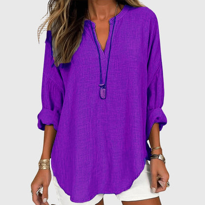 Lila | Beach Shirt Long Sleeve Relaxed Fit Flowy 5