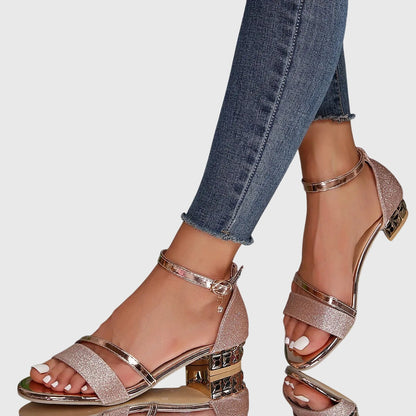 Lila | Heeled Sandals Adjustable Closure Comfort Fit 4