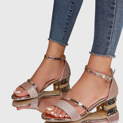 Lila | Heeled Sandals Adjustable Closure Comfort Fit 5
