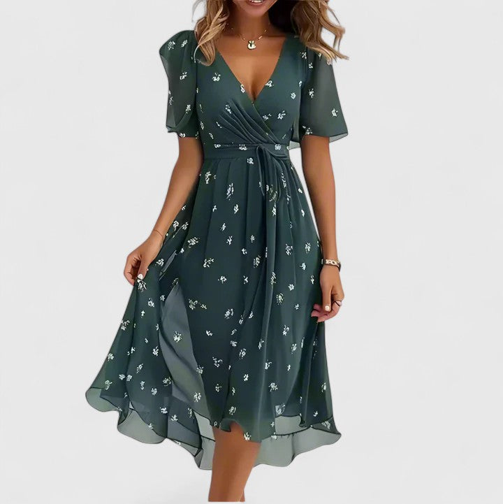 Lila | Summer Dresses Floral V Neck High-Low 6