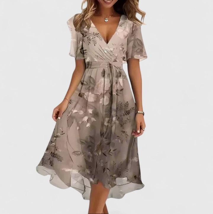 Lila | Summer Dresses Floral V Neck High-Low 7