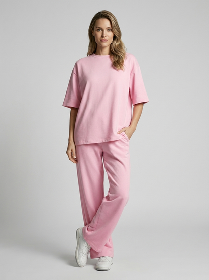 Women's white Oversized Matching Set