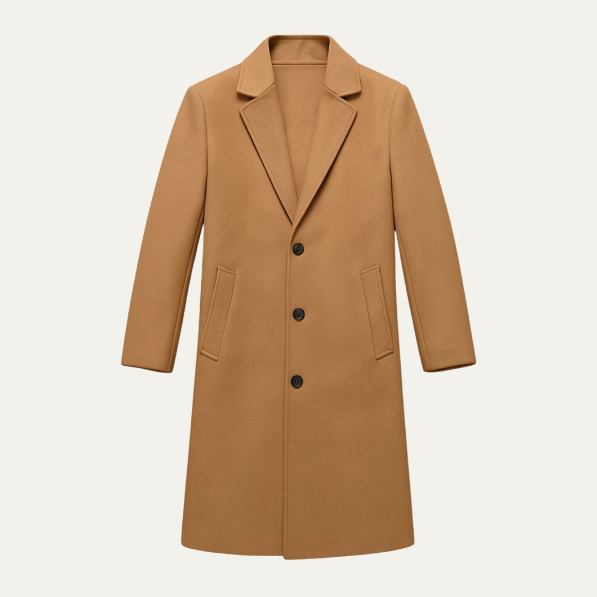 Notch-Lapel Padded Winter Coat with Side Pockets – view 2