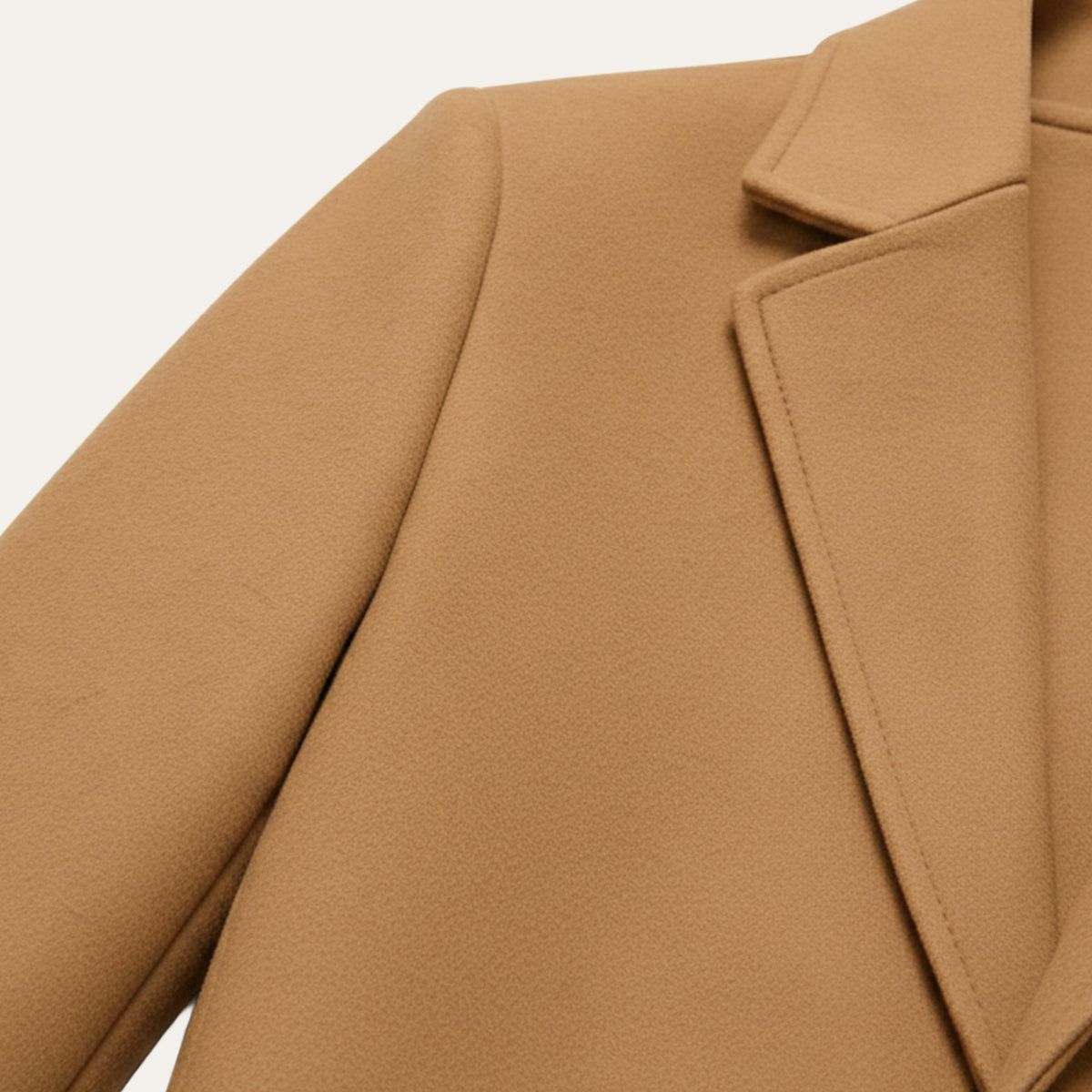 Notch-Lapel Padded Winter Coat with Side Pockets – view 3