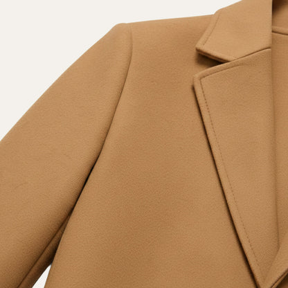 Notch-Lapel Padded Winter Coat with Side Pockets – view 3