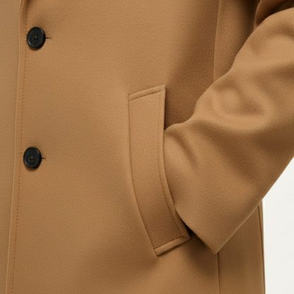 Notch-Lapel Padded Winter Coat with Side Pockets – view 4