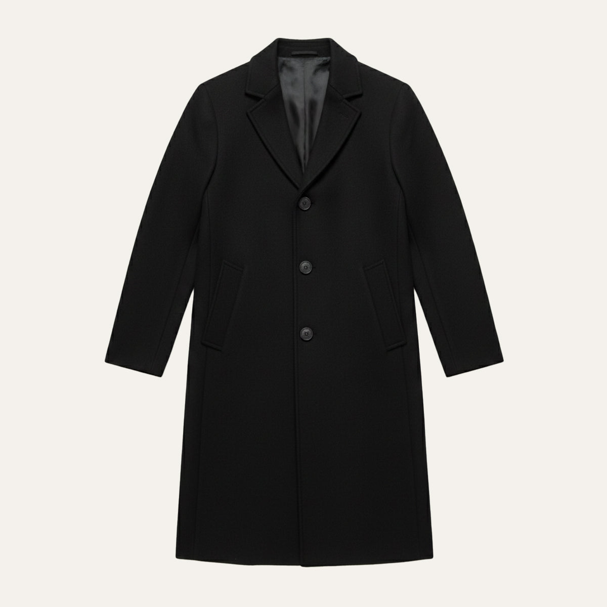Notch-Lapel Padded Winter Coat with Side Pockets – view 5