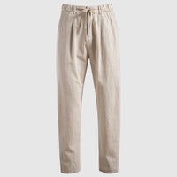 Weston | Men's Breathable Linen Blend Drawstring Pants with Straight Leg