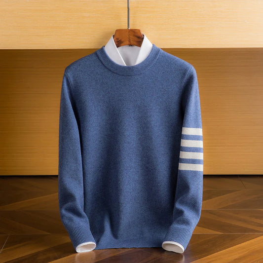 Ryan lambswool crewneck sweater, front view