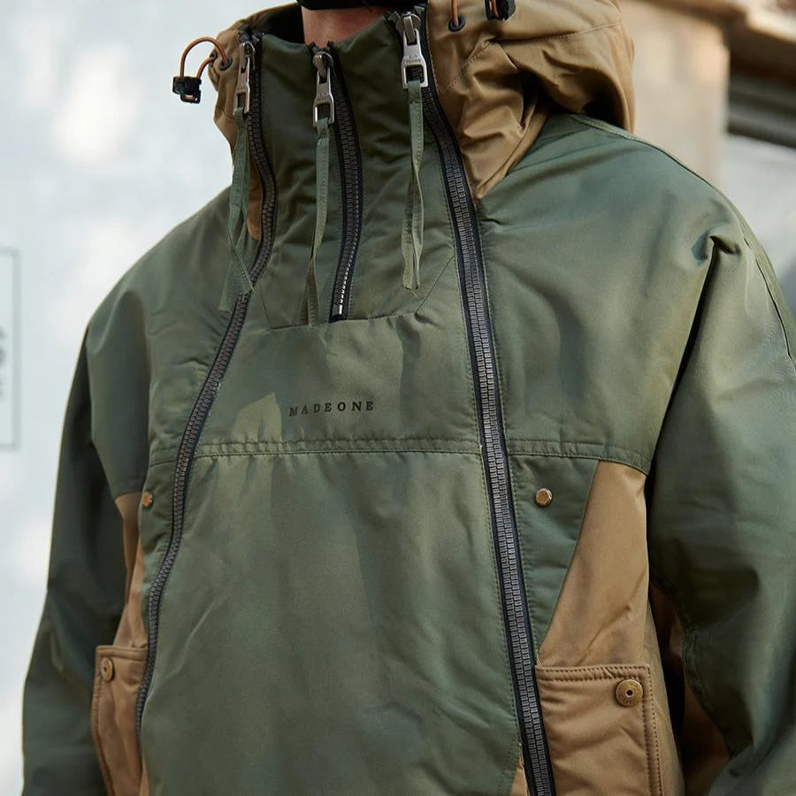 Sean color-block utility jacket, front view
