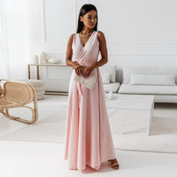 Maisie | Sleeveless Wrap Maxi Dress for Weddings and Evening