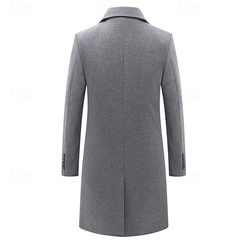 Men's Double-Breasted Tailored Overcoat – view 2