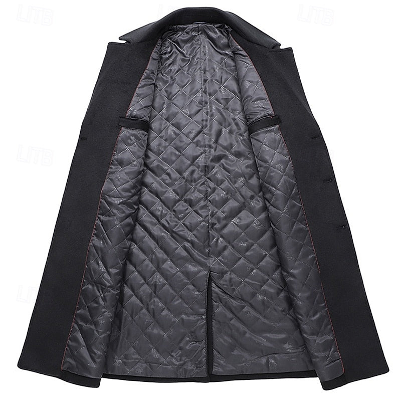 Men's Double-Breasted Tailored Overcoat – view 3