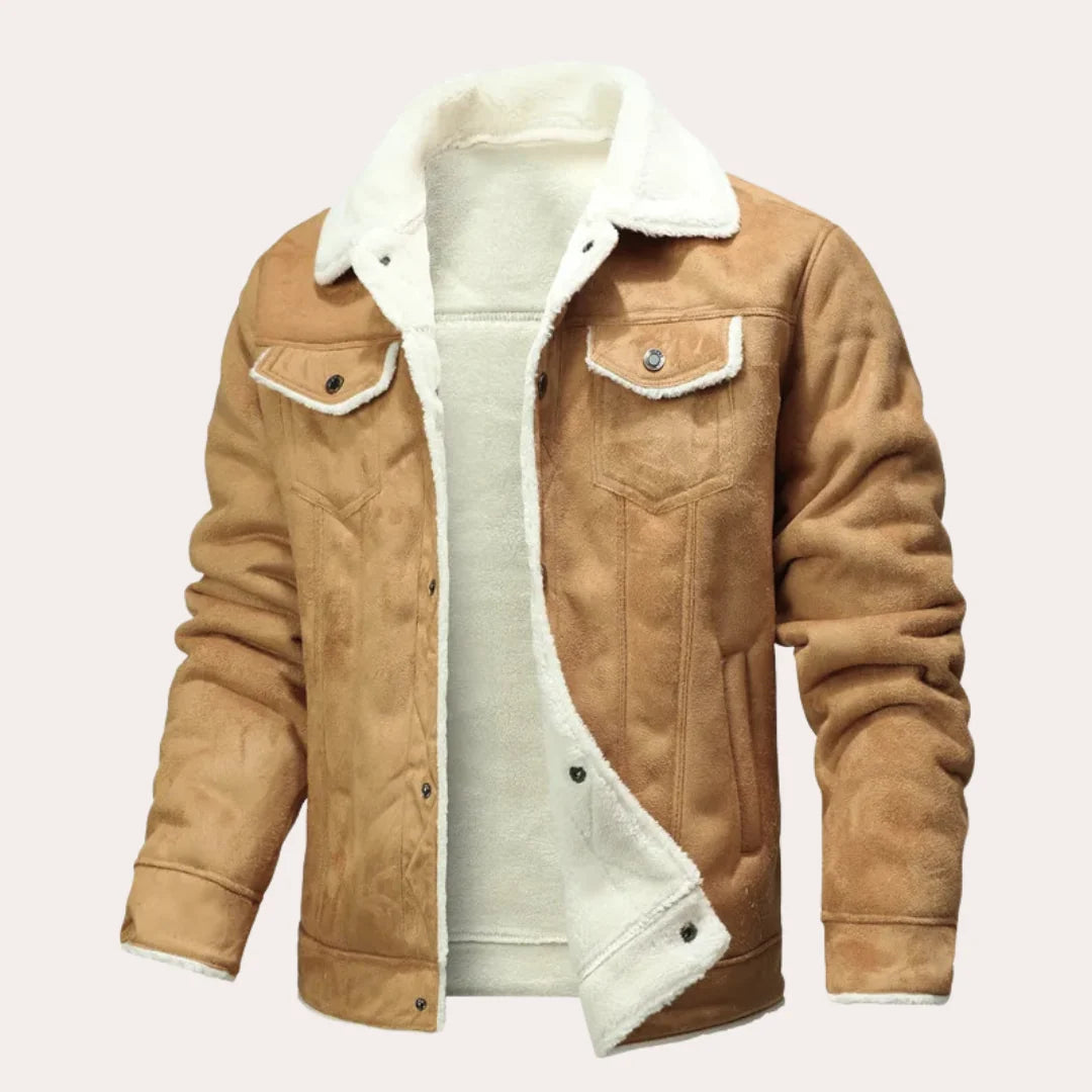 Nicholas faux shearling jacket, front view