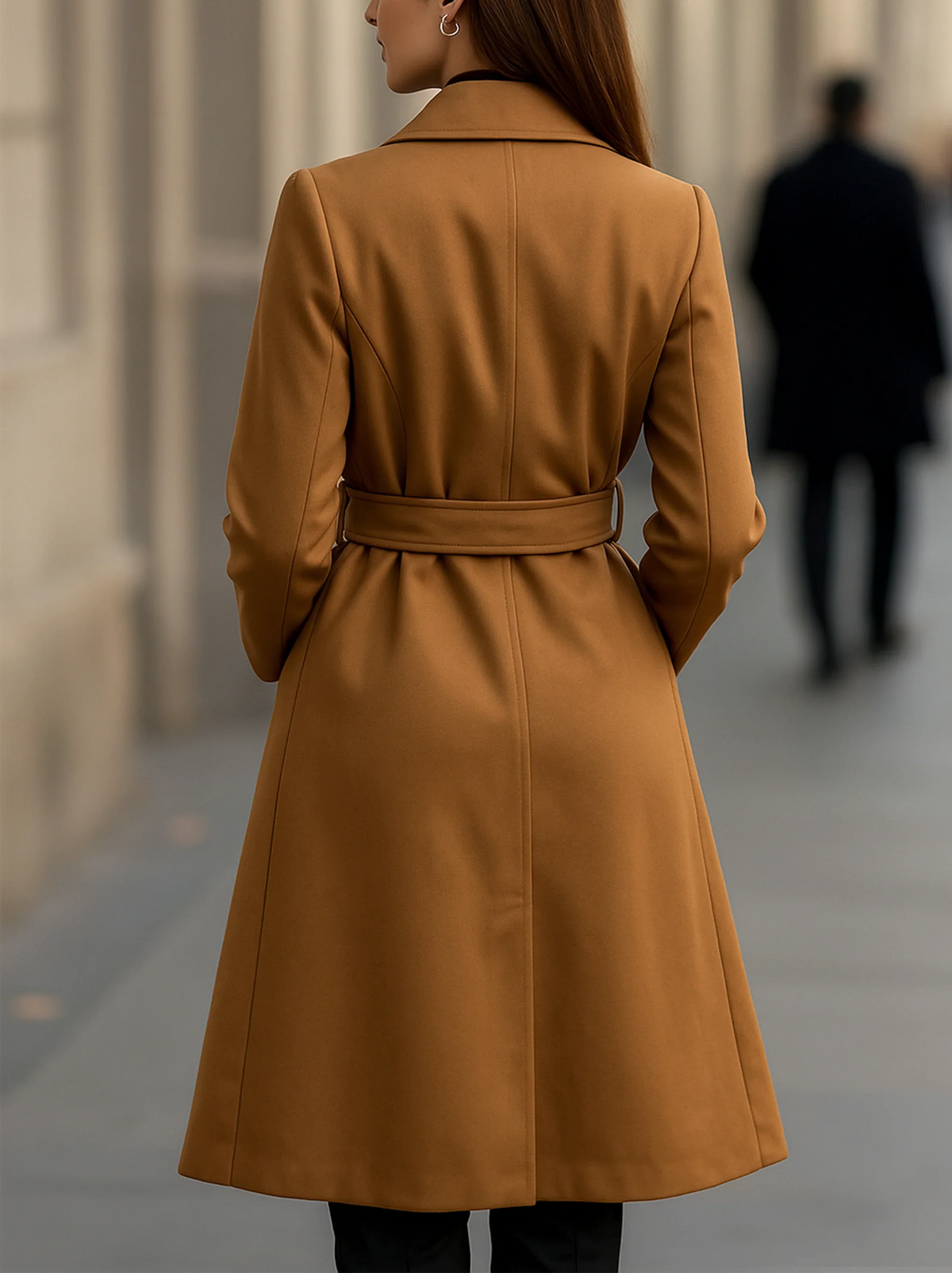 Belted Double-Breasted Everyday Trench Coat