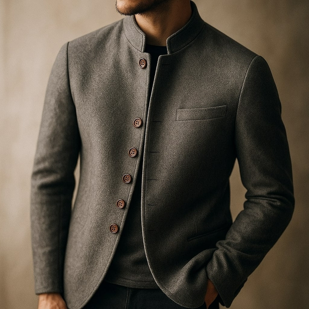 Hunter wool jacket, back view