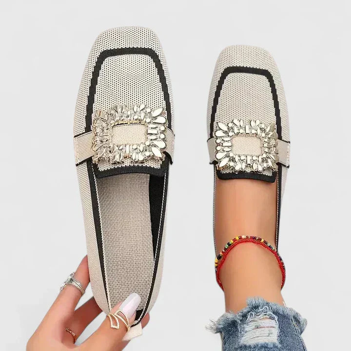 Maya | Black Loafers Cushioned Supportive Design 0