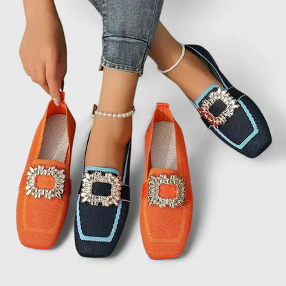 Maya | Black Loafers Cushioned Supportive Design 2
