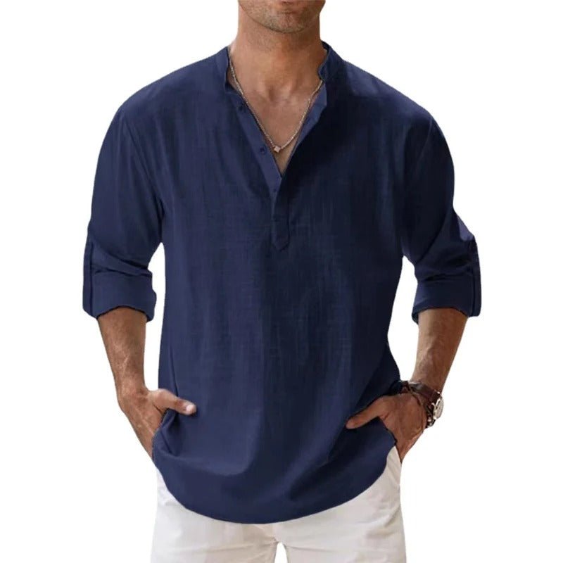 Men’s Cotton Linen Shirt – Lightweight Breathable Comfortable Stylish Casual Everyday Summer Wear 2