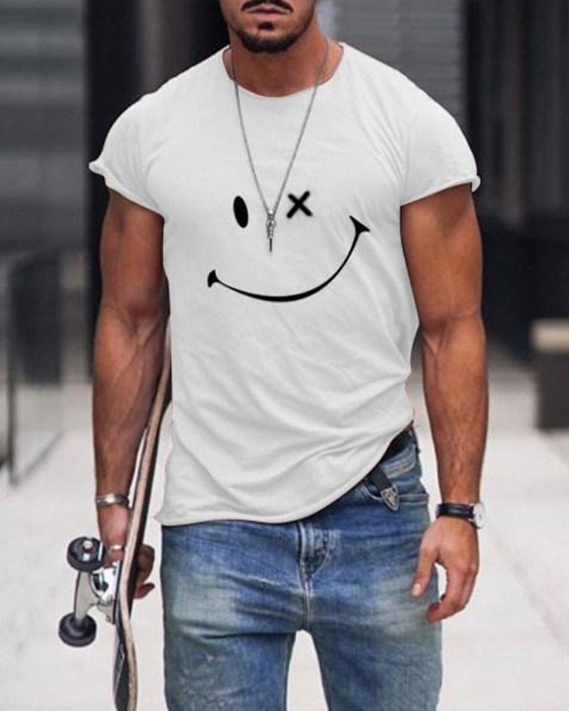 Men’s Cotton T Shirt Short Sleeve Crew Neck Casual Comfortable Everyday Basic Summer Wear 0