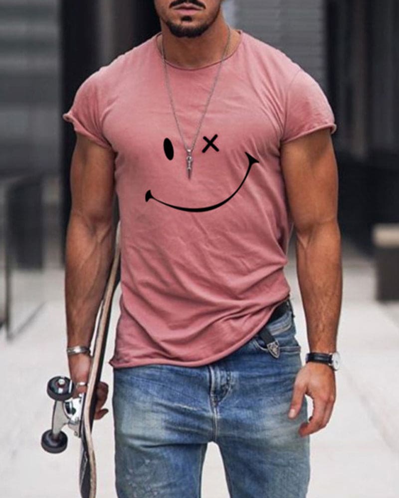 Men’s Cotton T Shirt Short Sleeve Crew Neck Casual Comfortable Everyday Basic Summer Wear 2