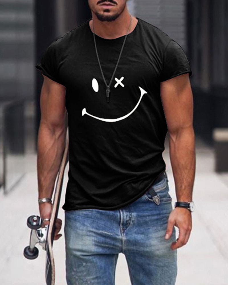 Men’s Cotton T Shirt Short Sleeve Crew Neck Casual Comfortable Everyday Basic Summer Wear 3