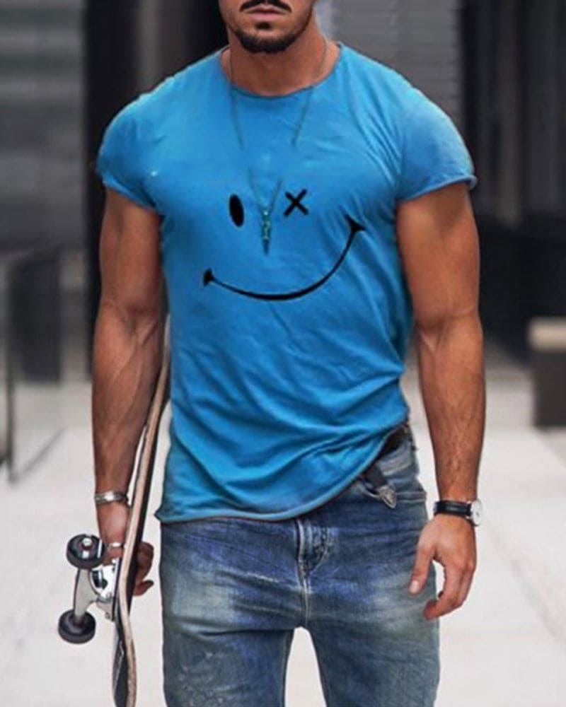 Men’s Cotton T Shirt Short Sleeve Crew Neck Casual Comfortable Everyday Basic Summer Wear 4