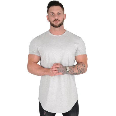 Men’s Deep Cut Essential T-Shirt – Stretch Breathable Comfortable Stylish Athletic Everyday Fit 6