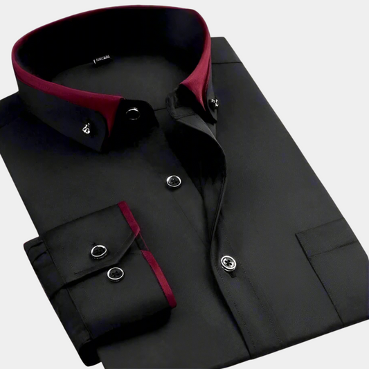 Men's Dress Shirt Long Sleeve Tailored Fit 0