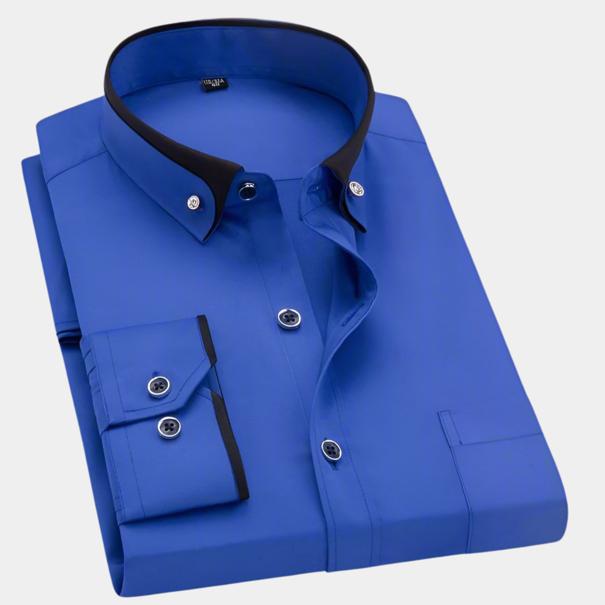 Men's Dress Shirt Long Sleeve Tailored Fit 6